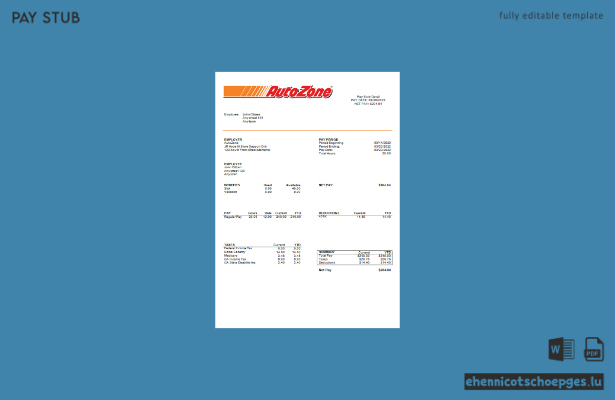 USA Auto Zone – Beispielvorschau